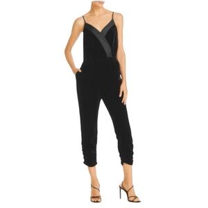 NWOT‎ Parker Women’s Black Velvet Jumpsuit Holiday Christmas NYE Formal Bodycon